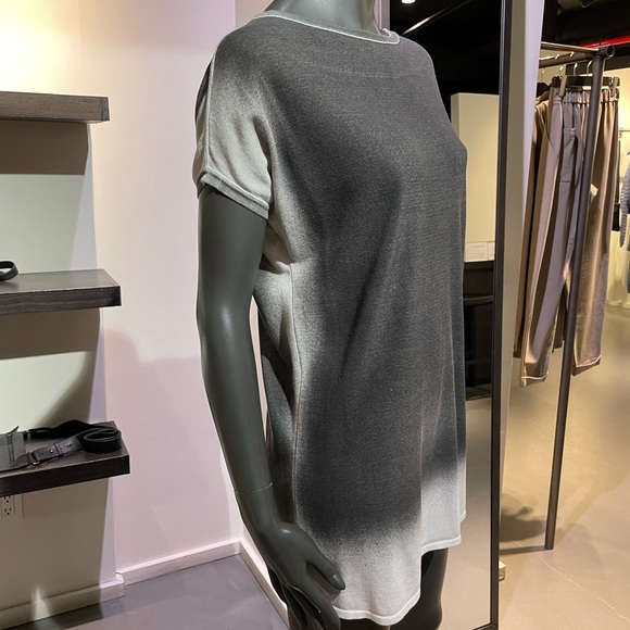 Sarah Pacini Light Gray and White Sweater - Picture 2 of 4